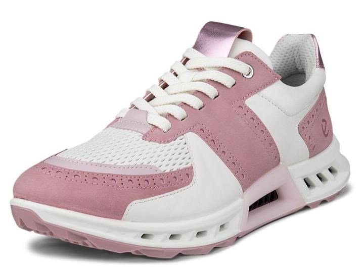 Ecco Biom C4 women's golf shoes, blush/white/old rose metallic