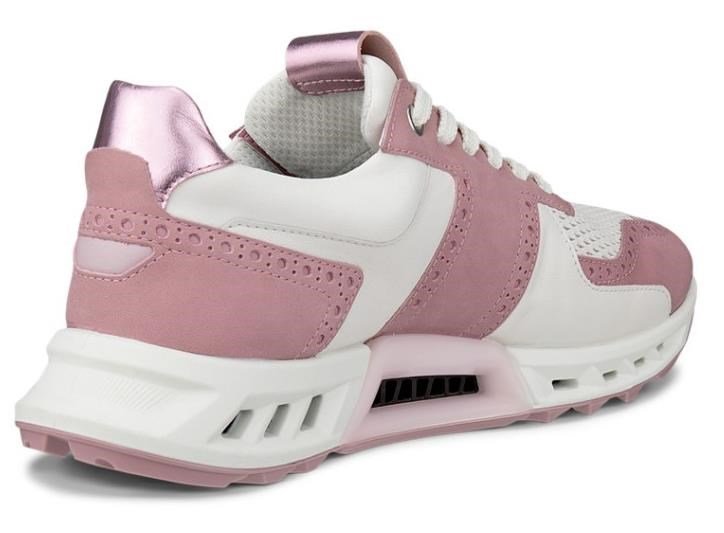 Ecco Biom C4 women's golf shoes, blush/white/old rose metallic
