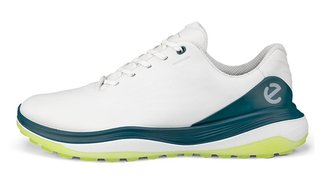 Ecco LT1 mens golf shoes, white/baygreen