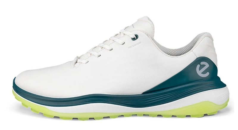 Ecco LT1 mens golf shoes, white/baygreen