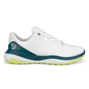 Ecco LT1 mens golf shoes, white/baygreen