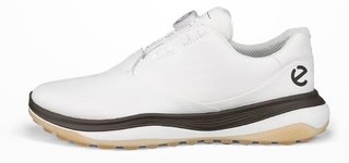 Ecco LT1 BOA mens golf shoes, white/tarmac