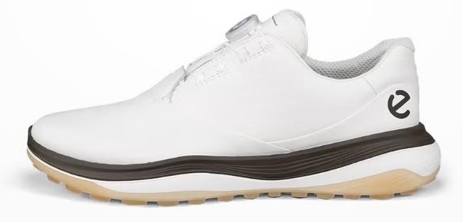 Ecco LT1 BOA mens golf shoes, white/tarmac