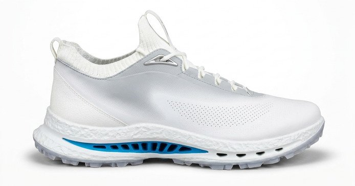 Ecco Biom C5 mens golf shoes, white/concrete