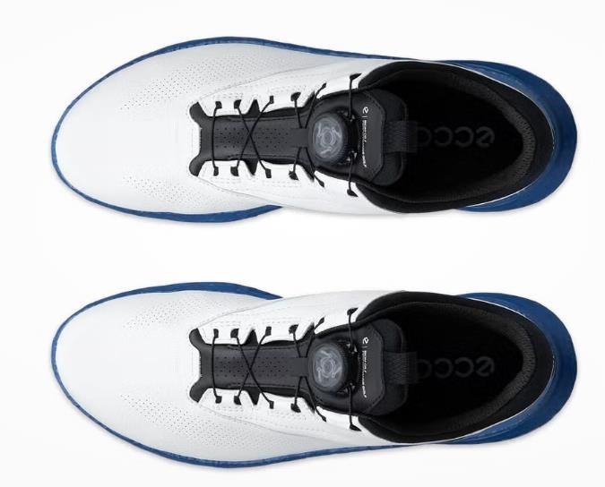 Ecco Ecco Biom H5 BOA mens golf shoes, white/federal blue