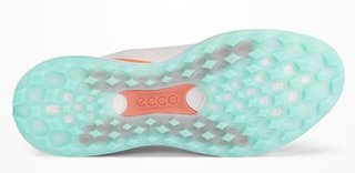 Ecco LT1 ladies golf shoes, white/burnt coral