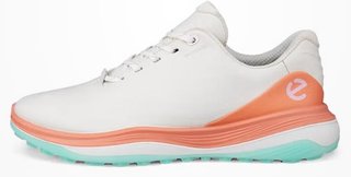 Ecco LT1 ladies golf shoes, white/burnt coral