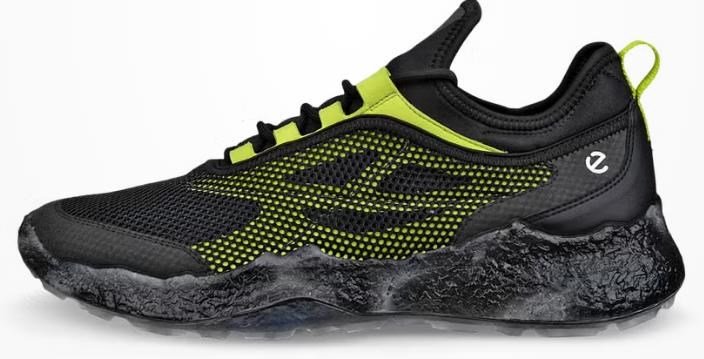 Ecco Biom H5 mens golf shoes, black/lime punch
