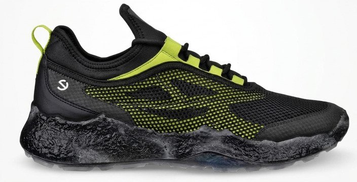 Ecco Biom H5 mens golf shoes, black/lime punch