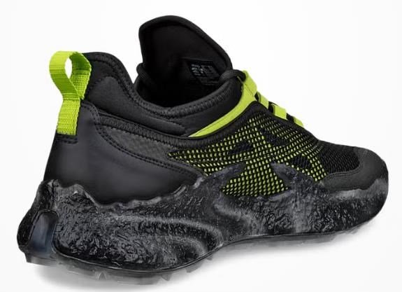 Ecco Biom H5 mens golf shoes, black/lime punch