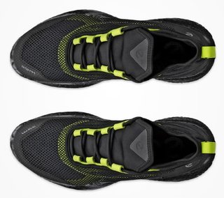 Ecco Biom H5 mens golf shoes, black/lime punch