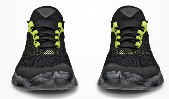 Ecco Biom H5 mens golf shoes, black/lime punch