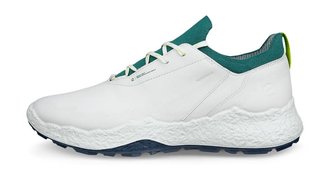 Ecco Biom H5 mens golf shoes, white/baygreen