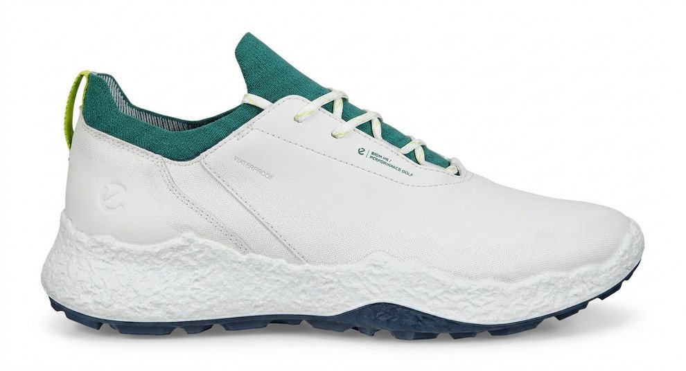 Ecco Biom H5 mens golf shoes, white/baygreen