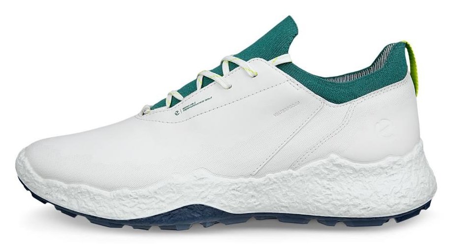Ecco Biom H5 mens golf shoes, white/baygreen