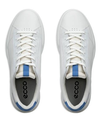 Ecco Street Vibe mens golf shoes, white/federal blue