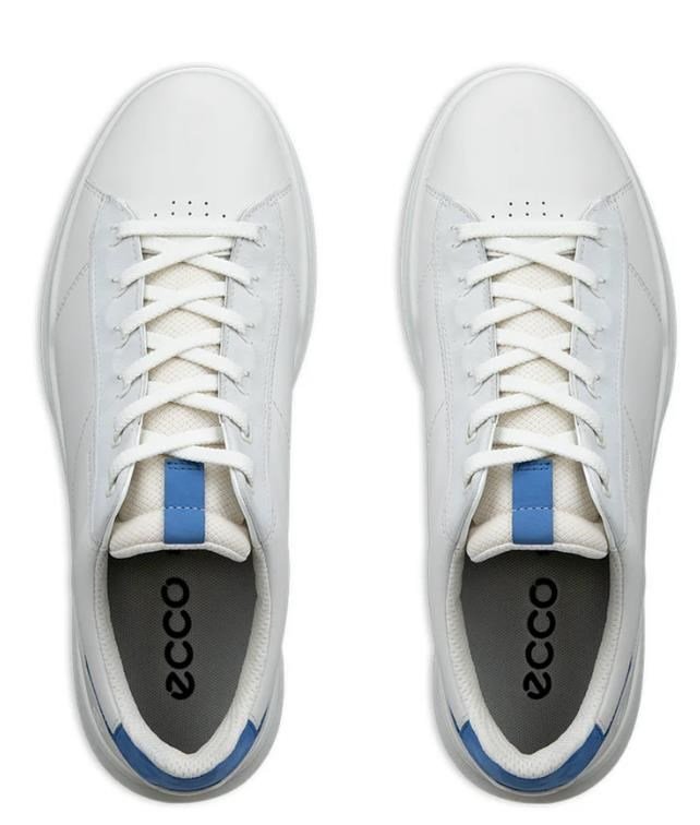 Ecco Street Vibe mens golf shoes, white/federal blue