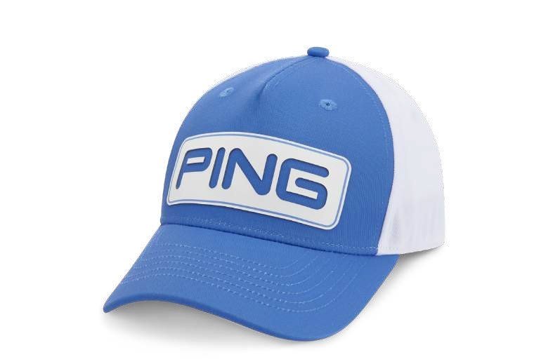 PING Tour Classic men's cap, fresh water/white