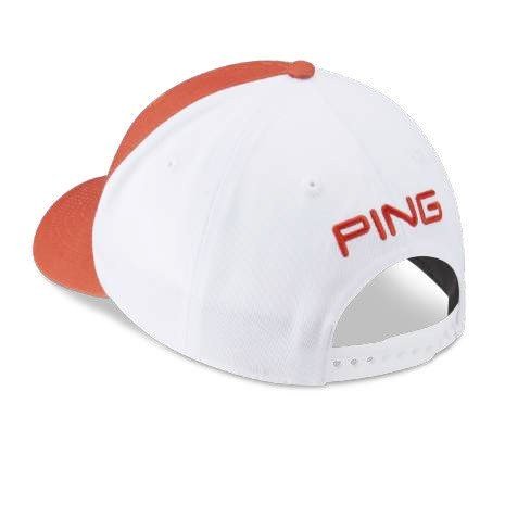 PING Tour Classic men's cap, tango/white