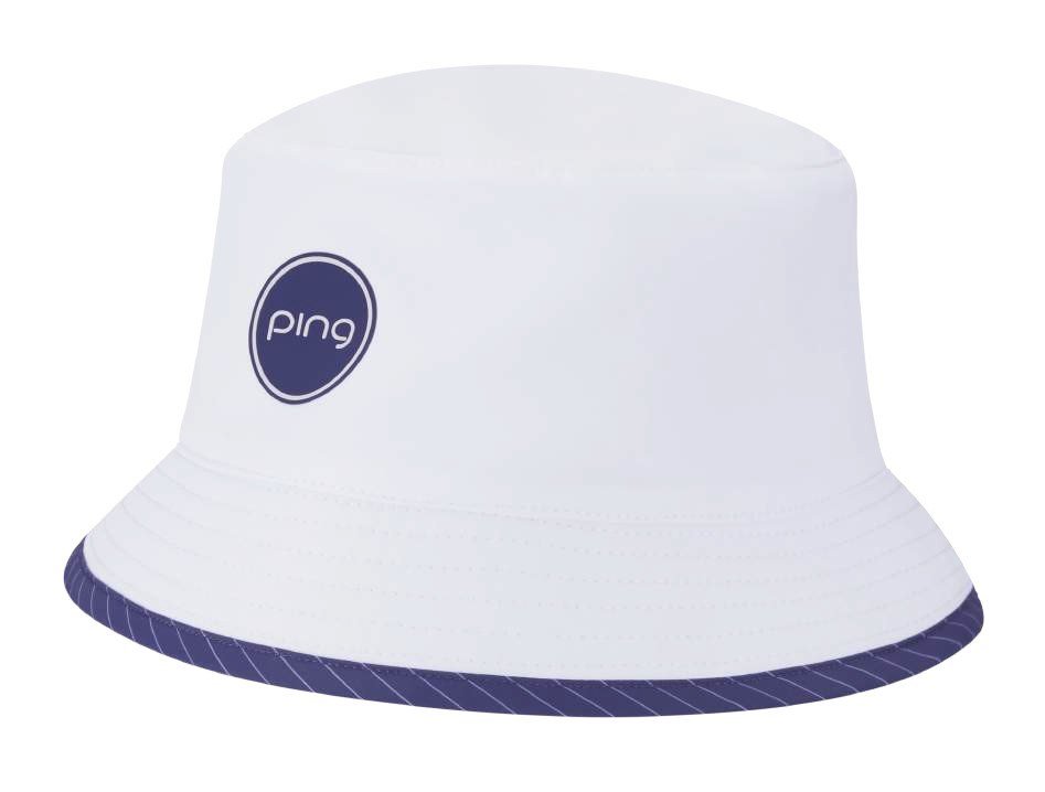 PING G Le4 ladies reversible bucket hat, white/plum