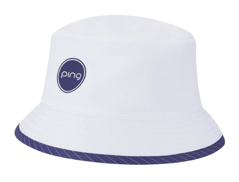 PING G Le4 ladies reversible bucket hat, white/plum