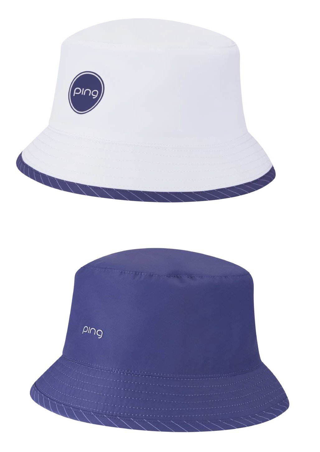 PING G Le4 ladies reversible bucket hat, white/plum