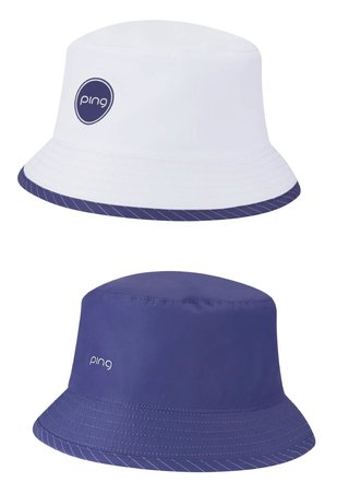 PING G Le4 ladies reversible bucket hat, white/plum