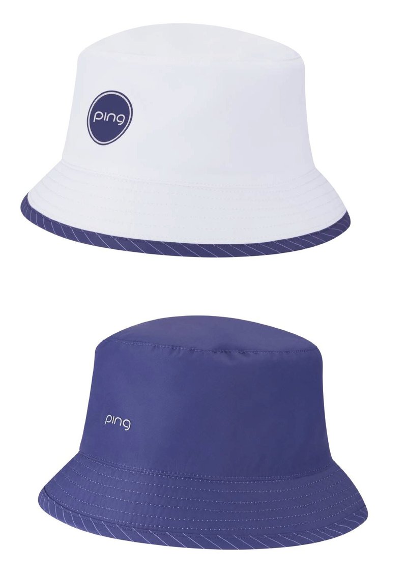 PING G Le4 ladies reversible bucket hat, white/plum