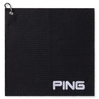 PING Clip Golf Towel, black