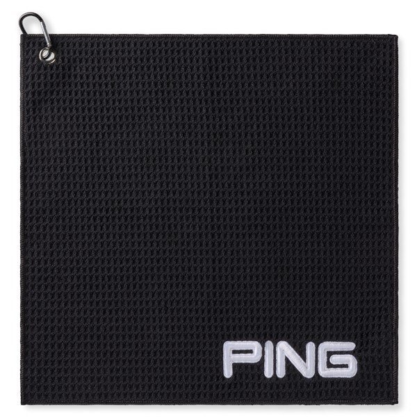 PING Clip Golf Towel, black