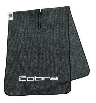 Cobra Snakeskin golf towel, black snakeskin