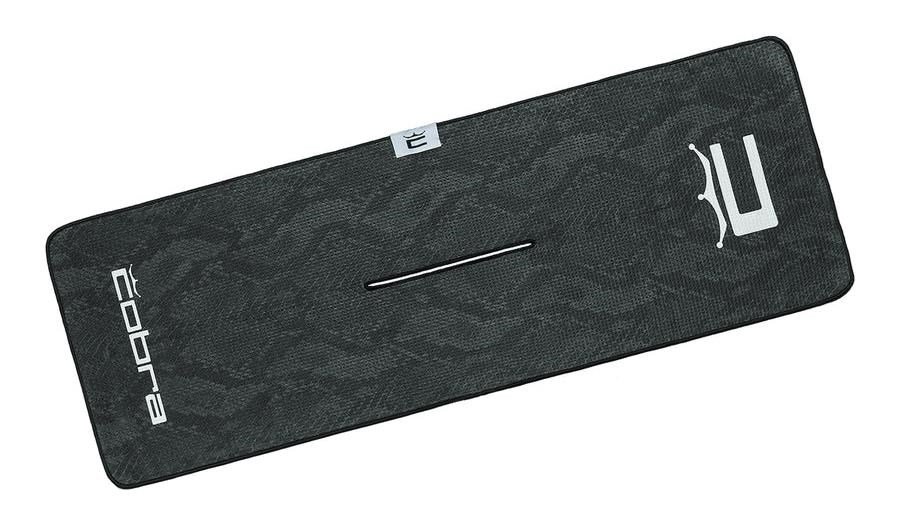 Cobra Snakeskin golf towel, black snakeskin