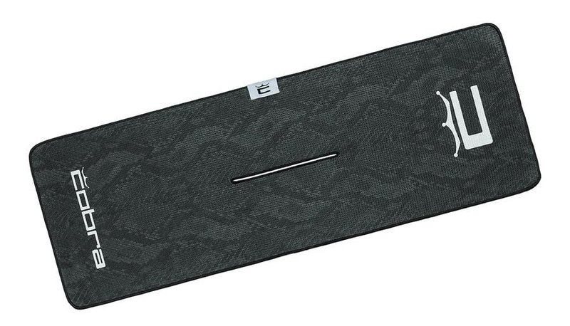 Cobra Snakeskin golf towel, black snakeskin