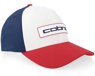 Cobra Tour Tech men's cap, red/white/navy