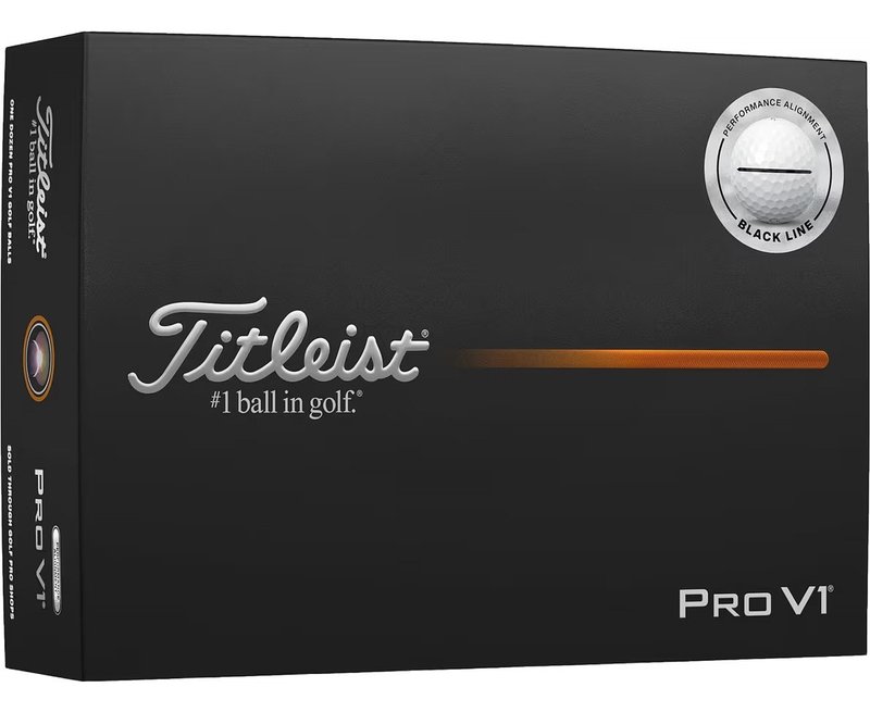 Titleist Pro V1 2025 golf balls, Performance Alignment Black