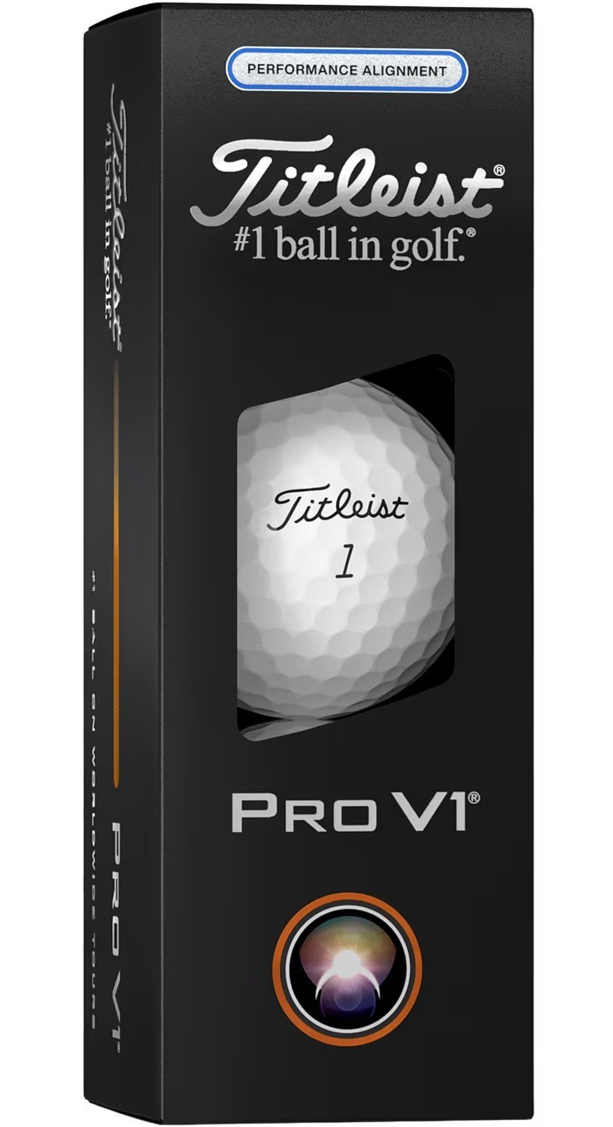 Titleist Pro V1 2025 golf balls, Performance Alignment Blue