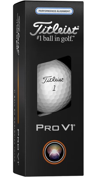 Titleist Pro V1 2025 golf balls, Performance Alignment Blue