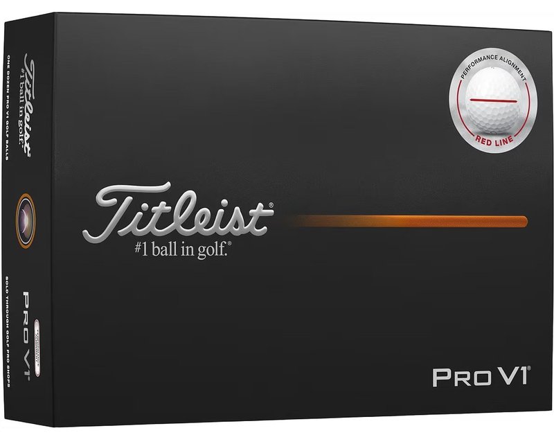 Titleist Pro V1 2025 golf balls, Performance Alignment RED