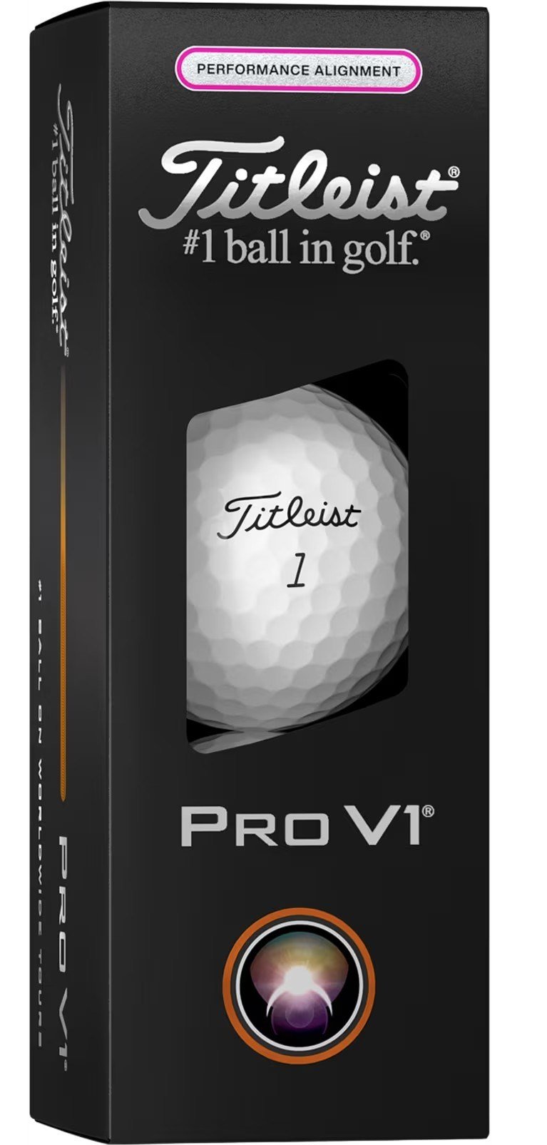 Titleist Pro V1 2025 golf balls, Performance Alignment Pink