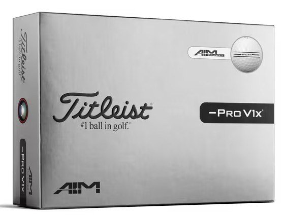 Titleist Pro V1x Left Dash AIM Enhanced golf balls 2026 (12 balls)