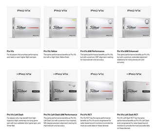Titleist Pro V1x Left Dash AIM Enhanced golf balls 2026 (12 balls)