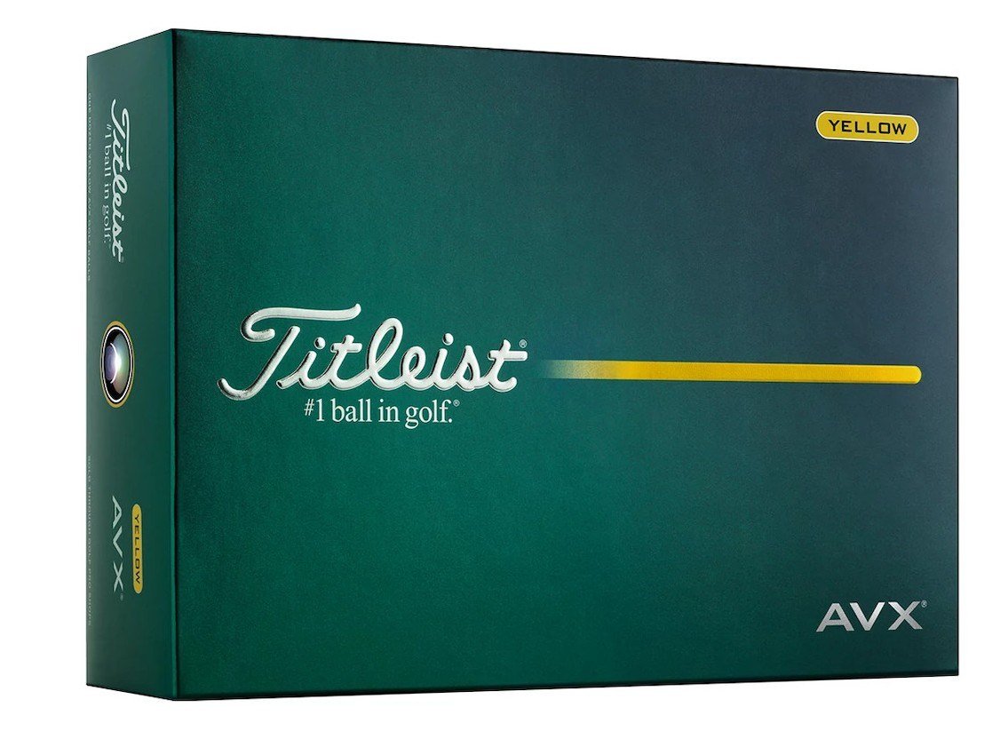 Titleist AVX golf balls 2026, yellow