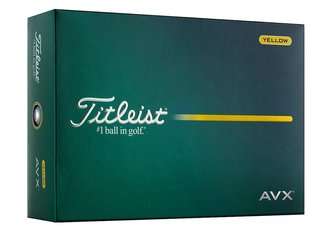 Titleist AVX golf balls 2026, yellow