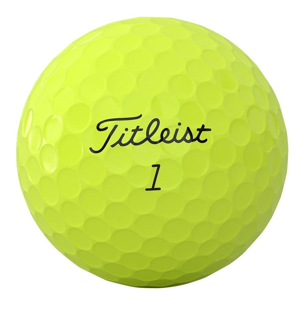 Titleist AVX golf balls 2026, yellow
