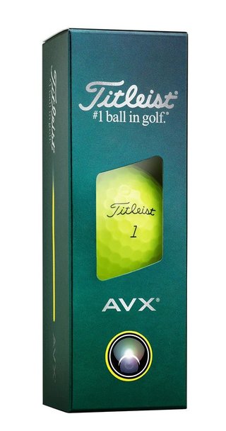 Titleist AVX golf balls 2026, yellow