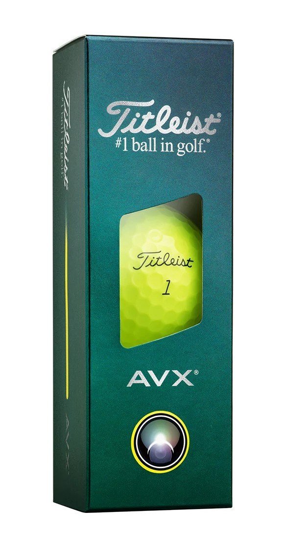 Titleist AVX golf balls 2026, yellow