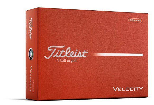 Titleist Velocity golf balls 2026, orange