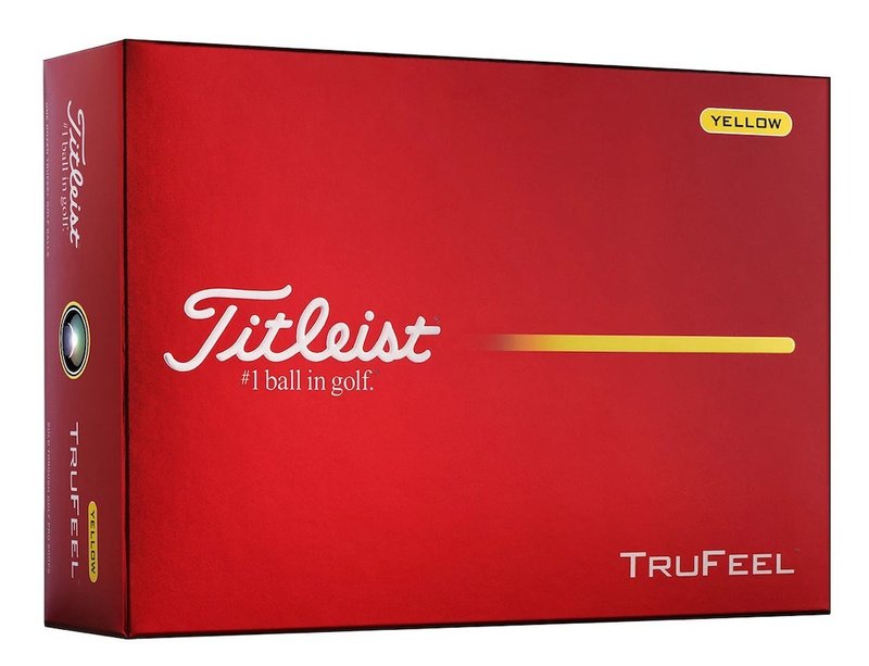 Titleist TruFeel golf balls 2026, yellow
