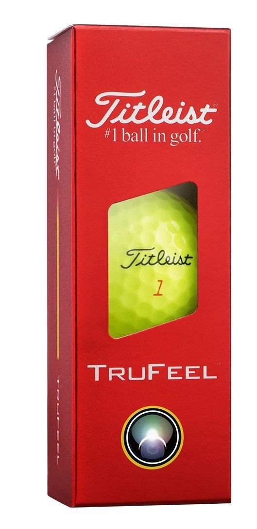 Titleist TruFeel golf balls 2026, yellow