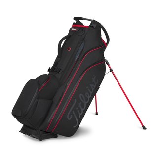 Titleist Hybrid 14 StaDry stand bag, black/black/red